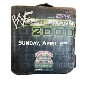 Vintage Wwe Wwf Rare Wrestlemania 2000 Anaheim Arrowhead Pond Seat Cushion HTF